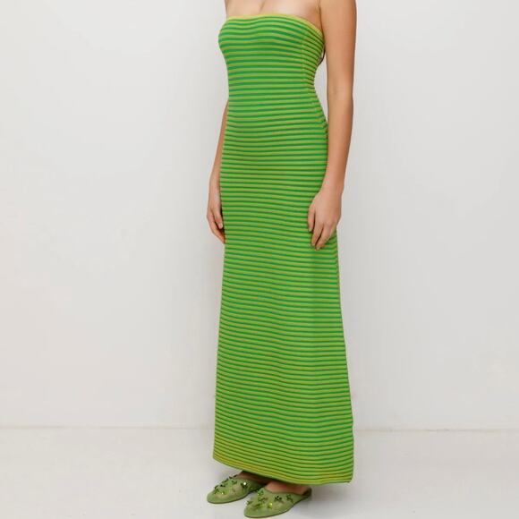 The Wolf Gang Green Knit Tube Dress - Picture 6 of 7